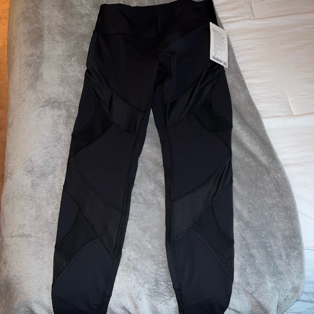 Lululemon leggings with mesh cutouts
